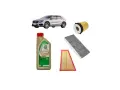 Kit manutenzione Mercedes GLA: olio Castrol, filtro olio, filtro aria e abitacolo. Scopri il tagliando Mercedes GLA costo.