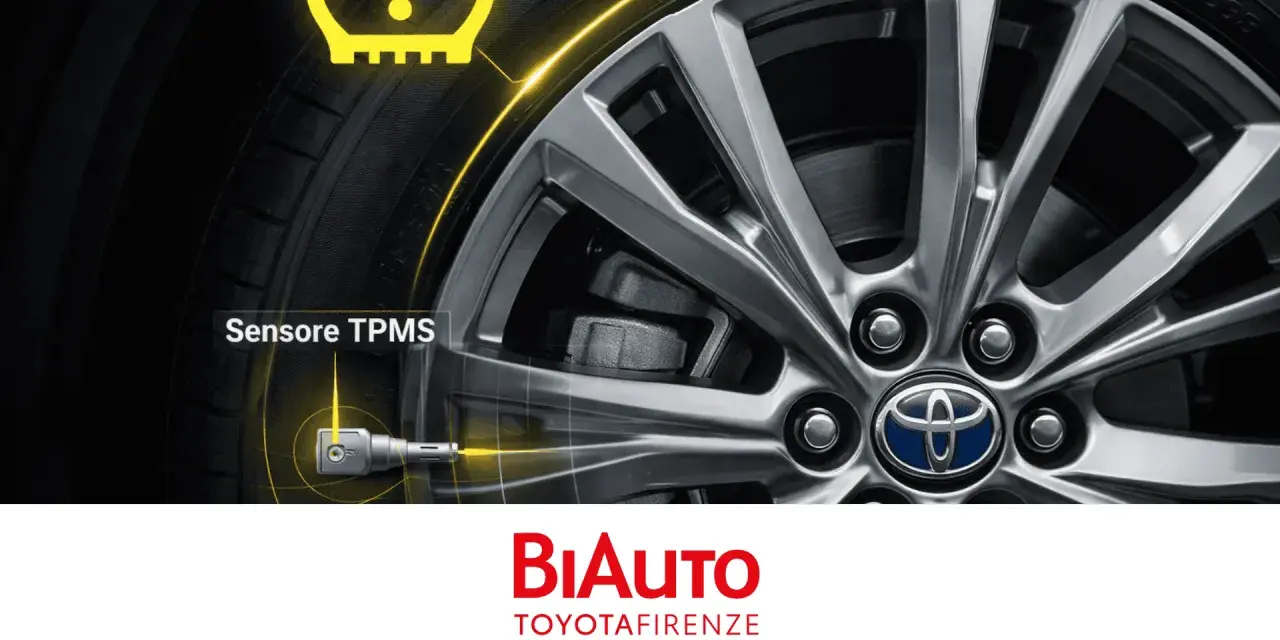 Sensore TPMS su ruota Toyota, un aiuto per la spia pneumatici.