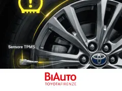 Sensore TPMS su ruota Toyota, un aiuto per la spia pneumatici.