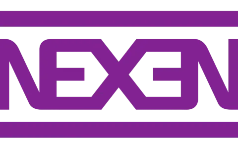 Logo viola con scritta NEXEN. Nexen Group è un'azienda che produce pneumatici.