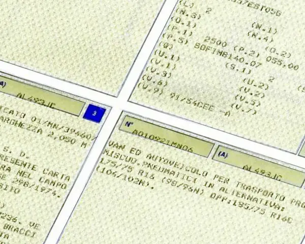 Dettagli su un documento auto: si legge "2500" e codici che potrebbero indicare cos'è la cilindrata.