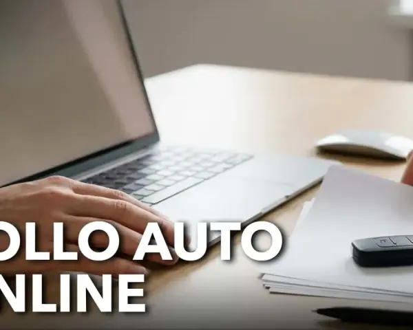 Guida per capire come verificare scadenza bollo auto con targa. Chiave dell'auto su fogli, laptop e mouse.