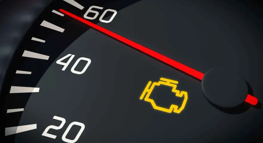 Spia gialla del motore accesa sul cruscotto. È ora di far controllare motore.