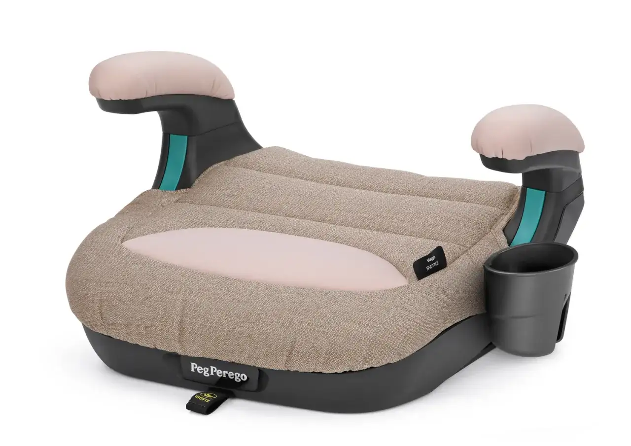 Seggiolino auto Peg Perego Viaggio Shuttle, ideale per bambini di 7 anni, conforme alla normativa vigente. Comodo e sicuro per ogni viaggio.