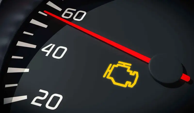 Spia gialla del motore accesa sul cruscotto. È ora di far controllare motore.